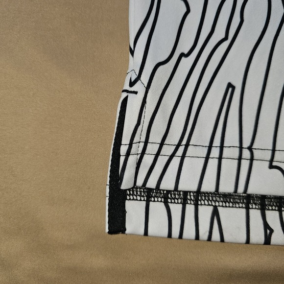 Jamie Sadock Polo Shirt Mens Large Black White Performance Casual Golf Stretch - Picture 2 of 14